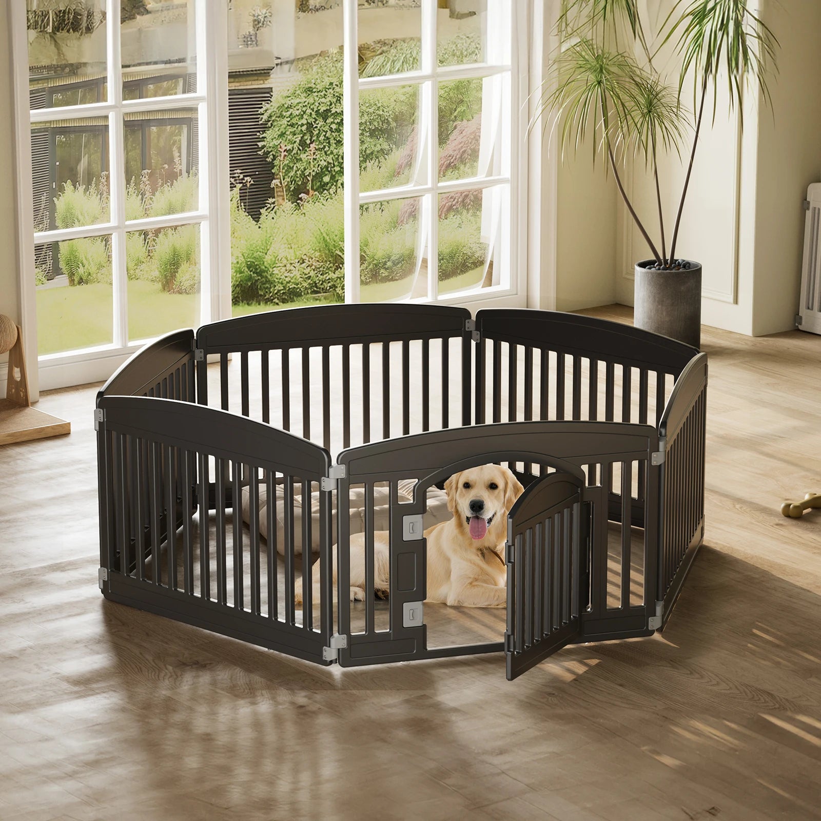 Plastic Dog Playpen 6 Panel 24IN Puppy Playpen