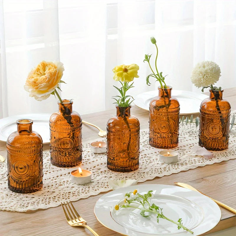 12 Pack Glass Bud Vases,