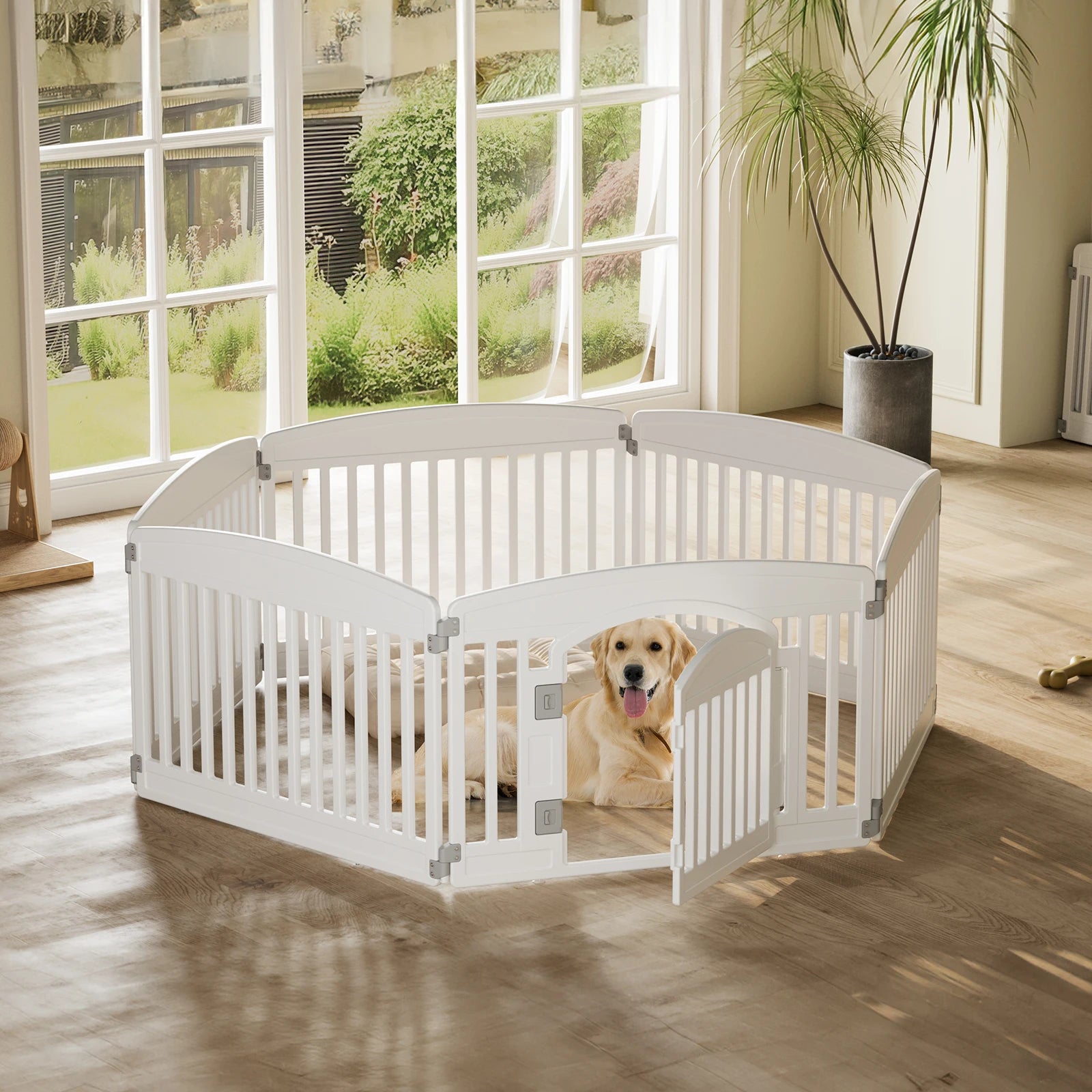 Plastic Dog Playpen 6 Panel 24IN Puppy Playpen