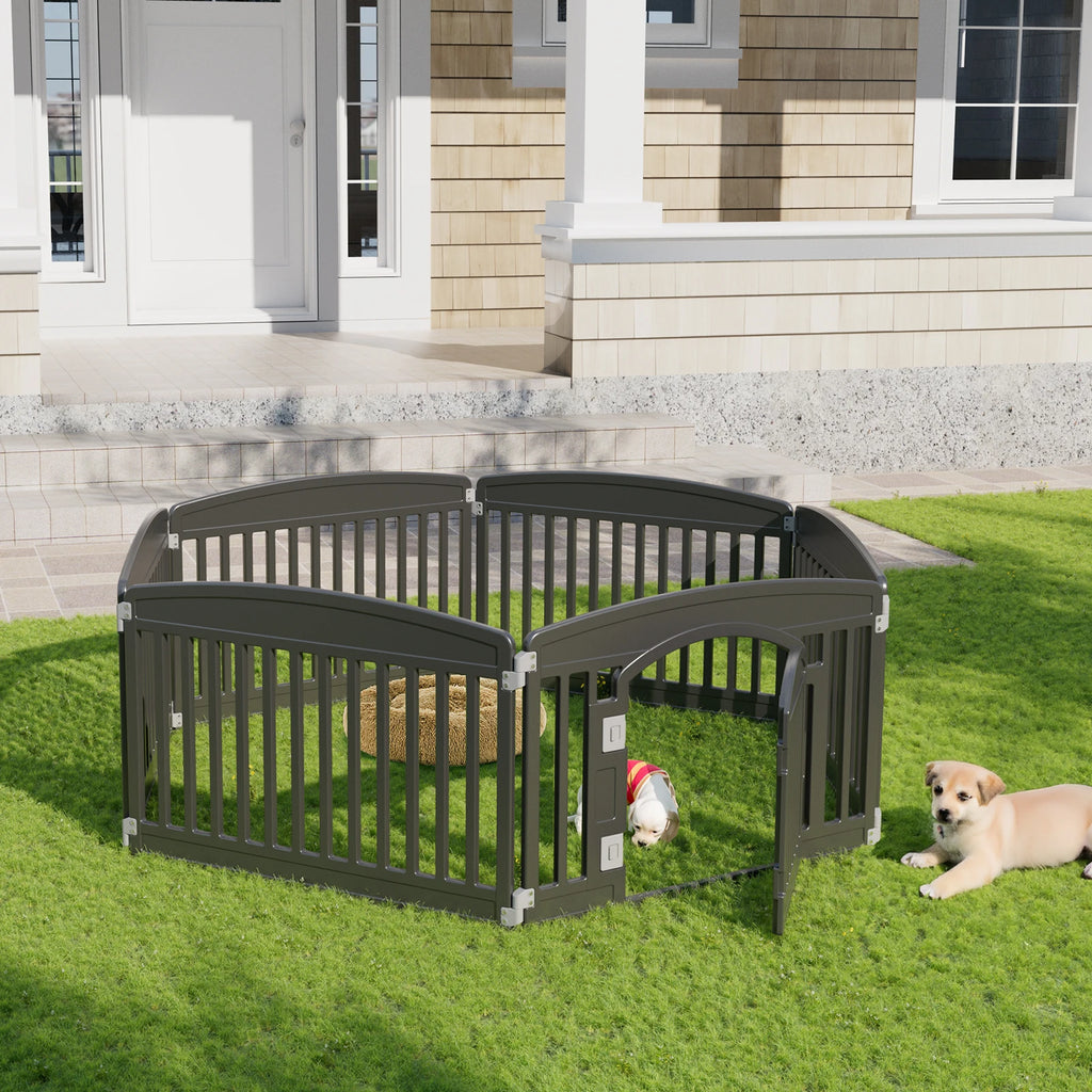 Plastic Dog Playpen 6 Panel 24IN Puppy Playpen