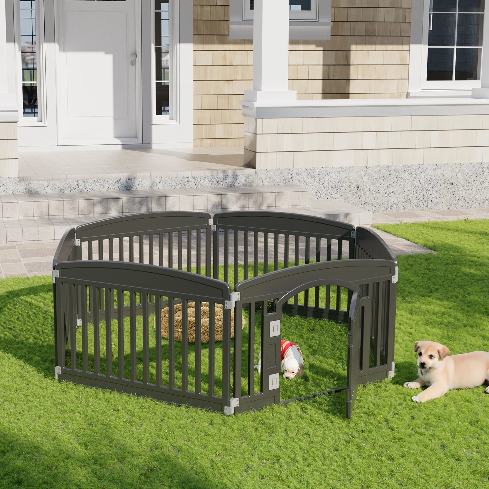 Plastic Dog Playpen 6 Panel 24IN Puppy Playpen