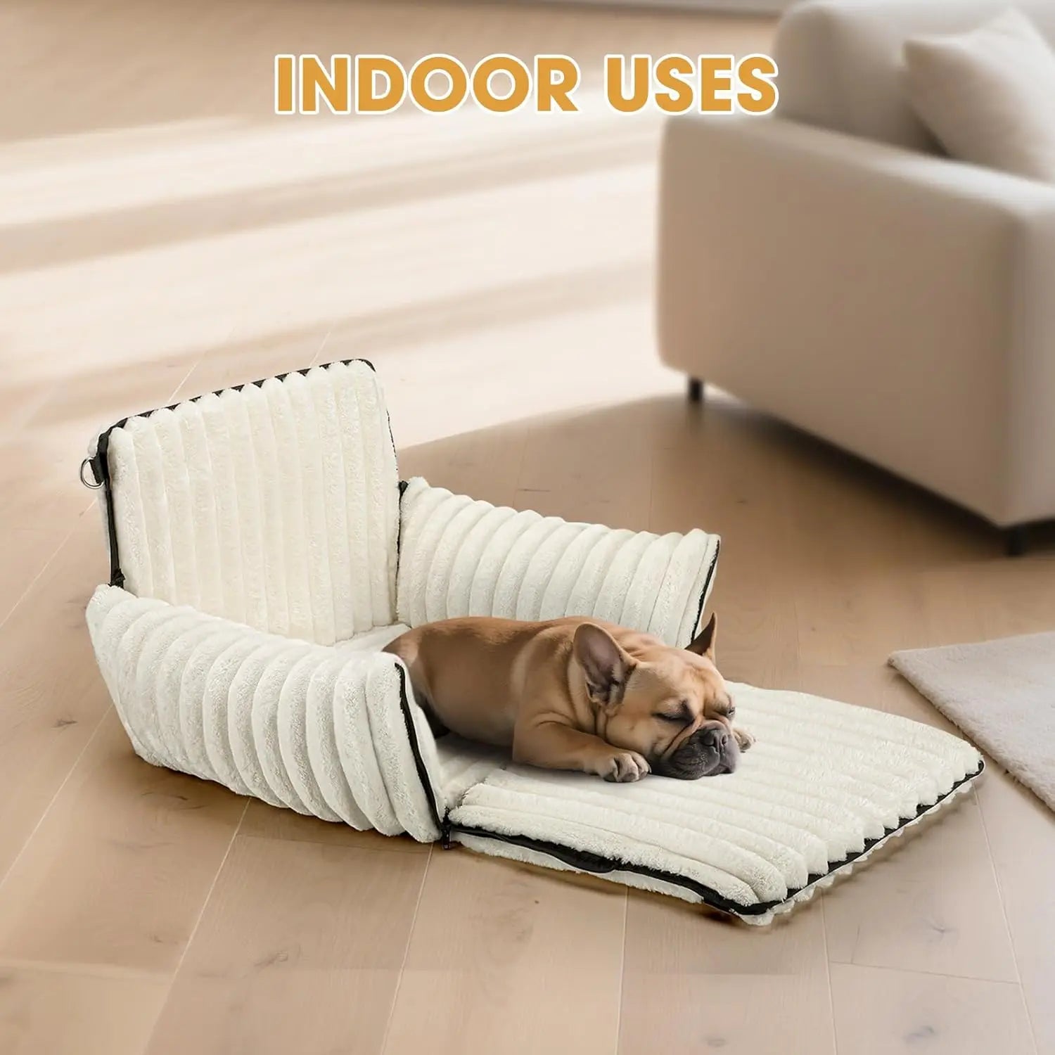6-in-1 Dog Car Seat for Small/Medium Dogs