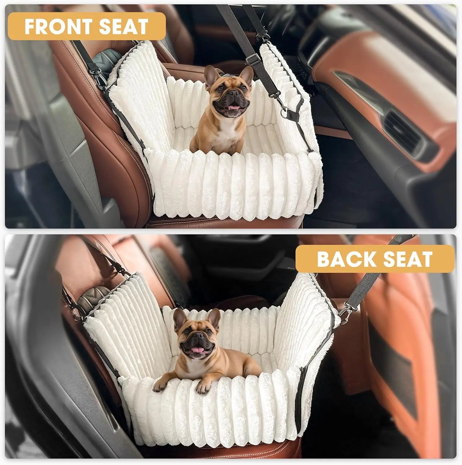 6-in-1 Dog Car Seat for Small/Medium Dogs