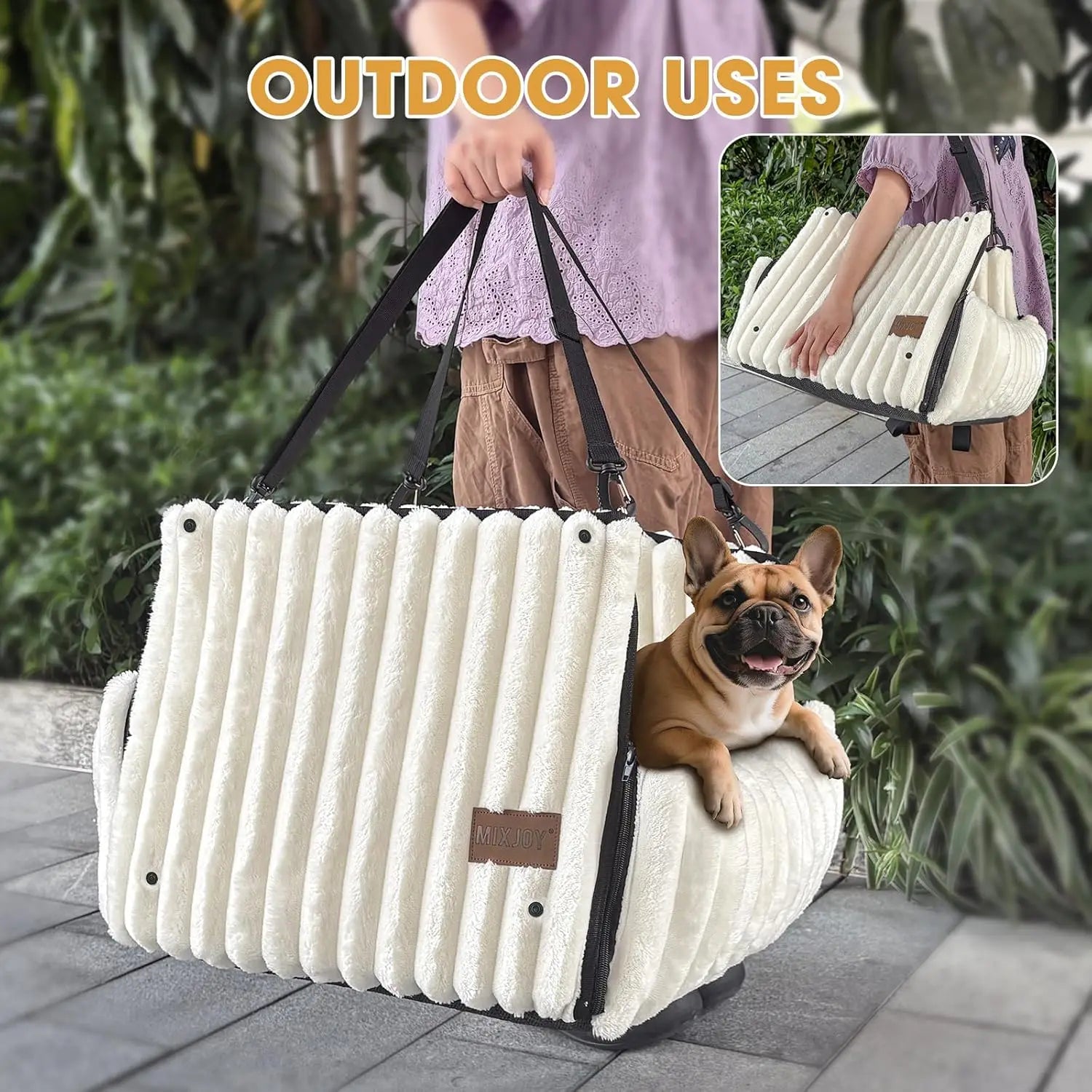 6-in-1 Dog Car Seat for Small/Medium Dogs