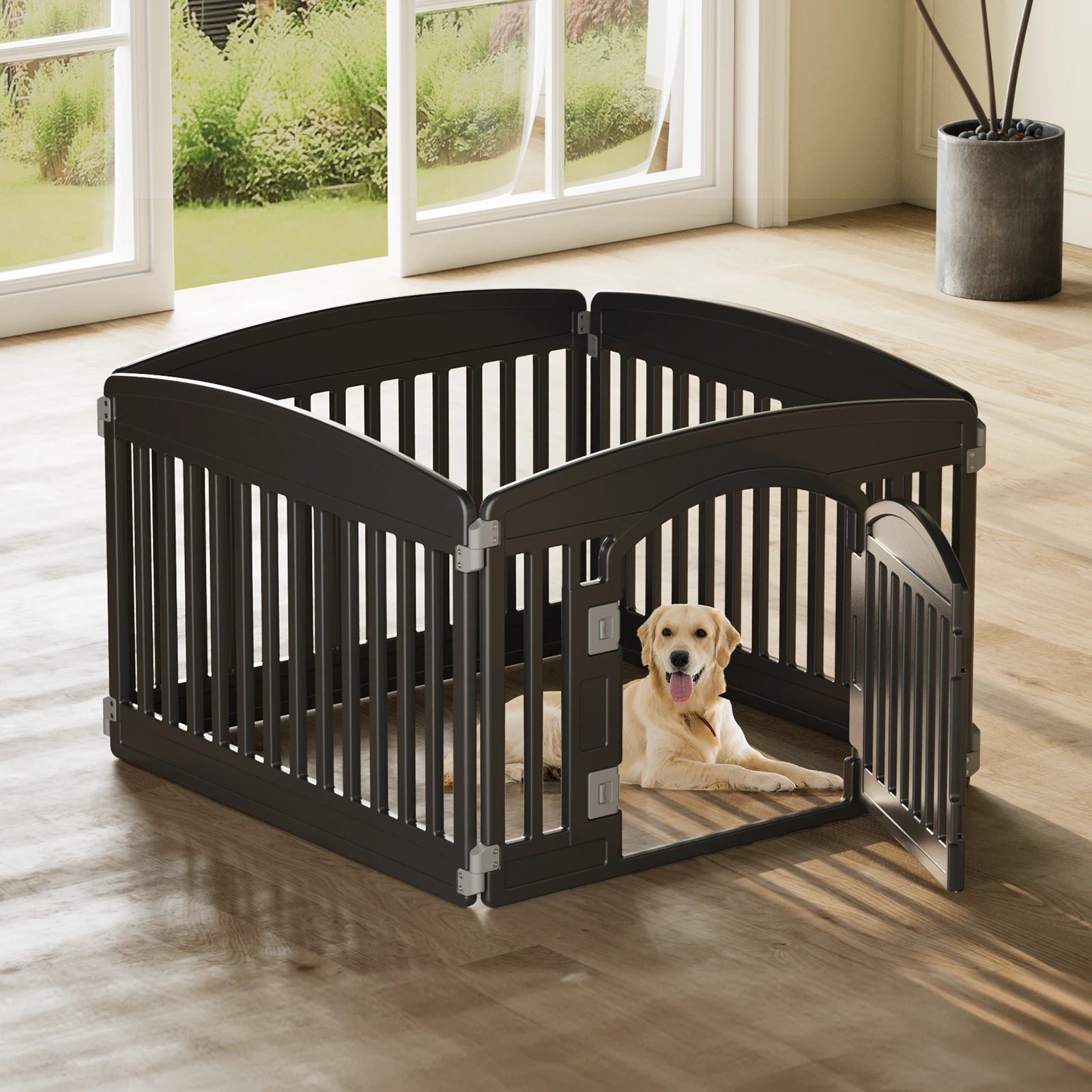 Plastic Dog Playpen 6 Panel 24IN Puppy Playpen